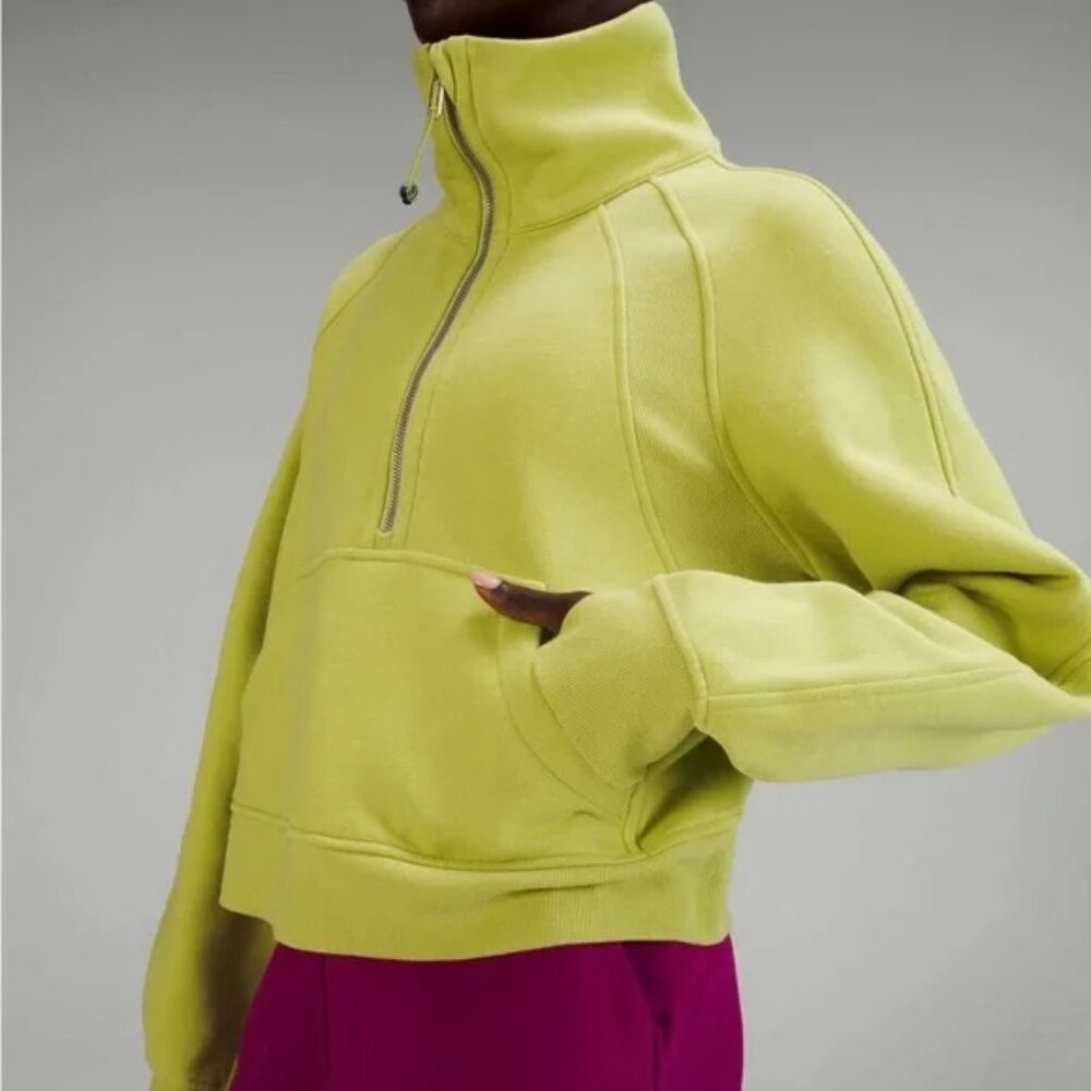 lululemon Funnel Neck 1/4 M/L Wasabi Green